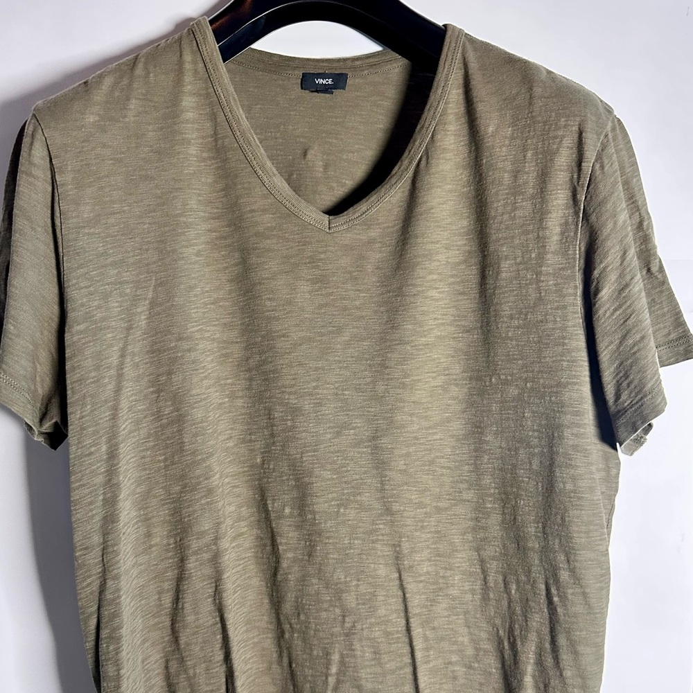 Vince Short Sleeve Olive Tee